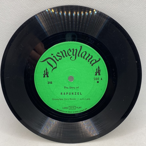 Disneyland The Story of Rapunzel Children’s Book and Vinyl Record 1970 - Picture 14 of 16